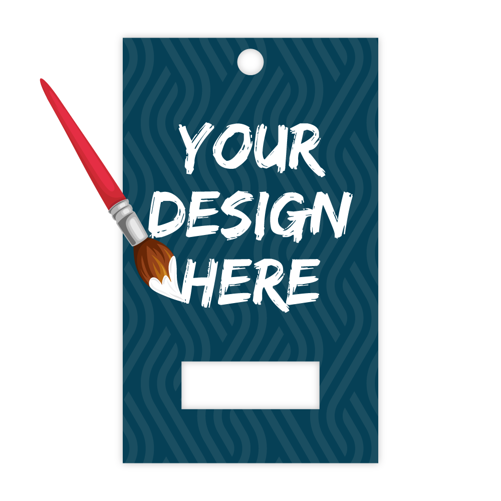 Custom Plastic 3" x 5" Hole and Window Tags