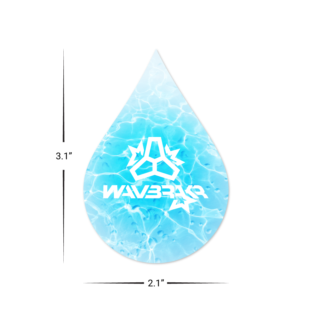 Custom Plastic 3.1" x 2.1" Water Drop Shape Cards