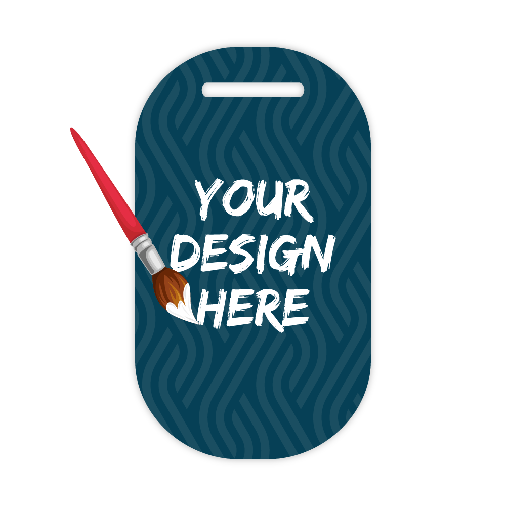 Custom Plastic 3.5" x 2" Oval Tags & Badges