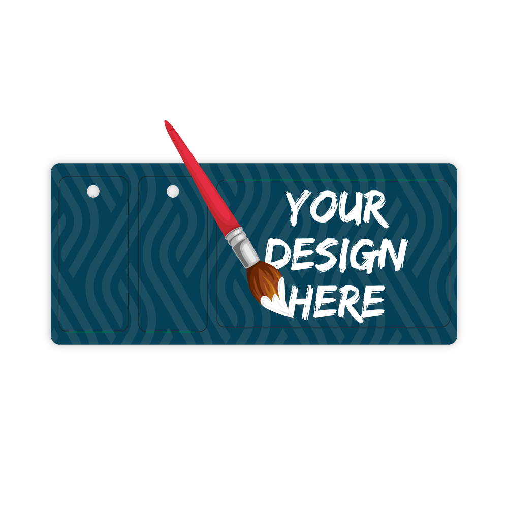 Custom Plastic Punch-Out Card and Two Key Tags Combo