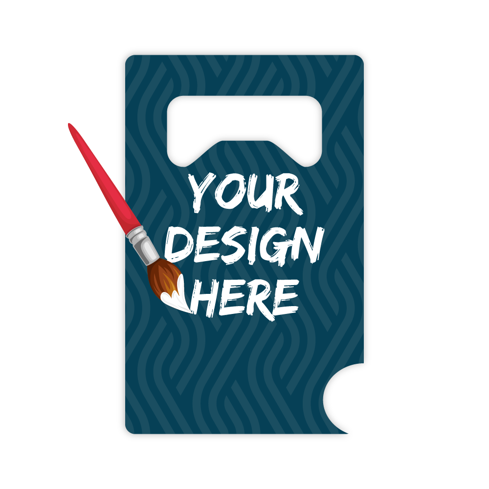 Custom Plastic 3.375" x 2.125" Bottle Opener Cards
