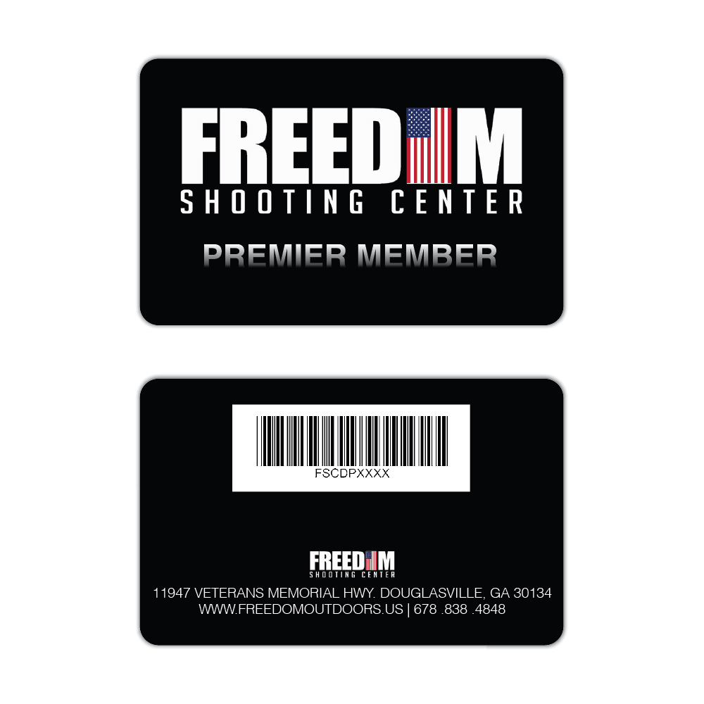 Freedom Outdoors Premier Member Membership Cards