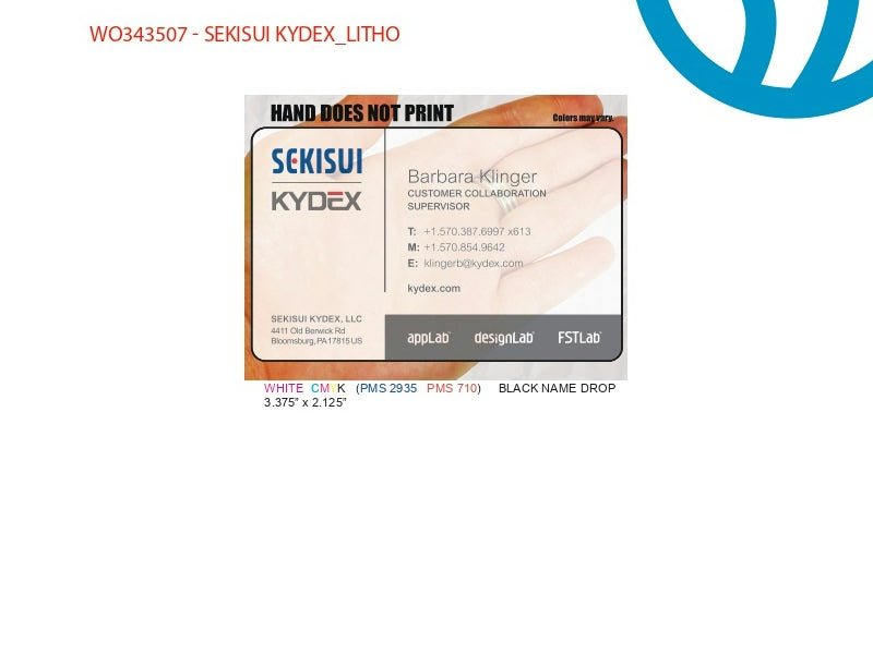 Personalization (WO343507)