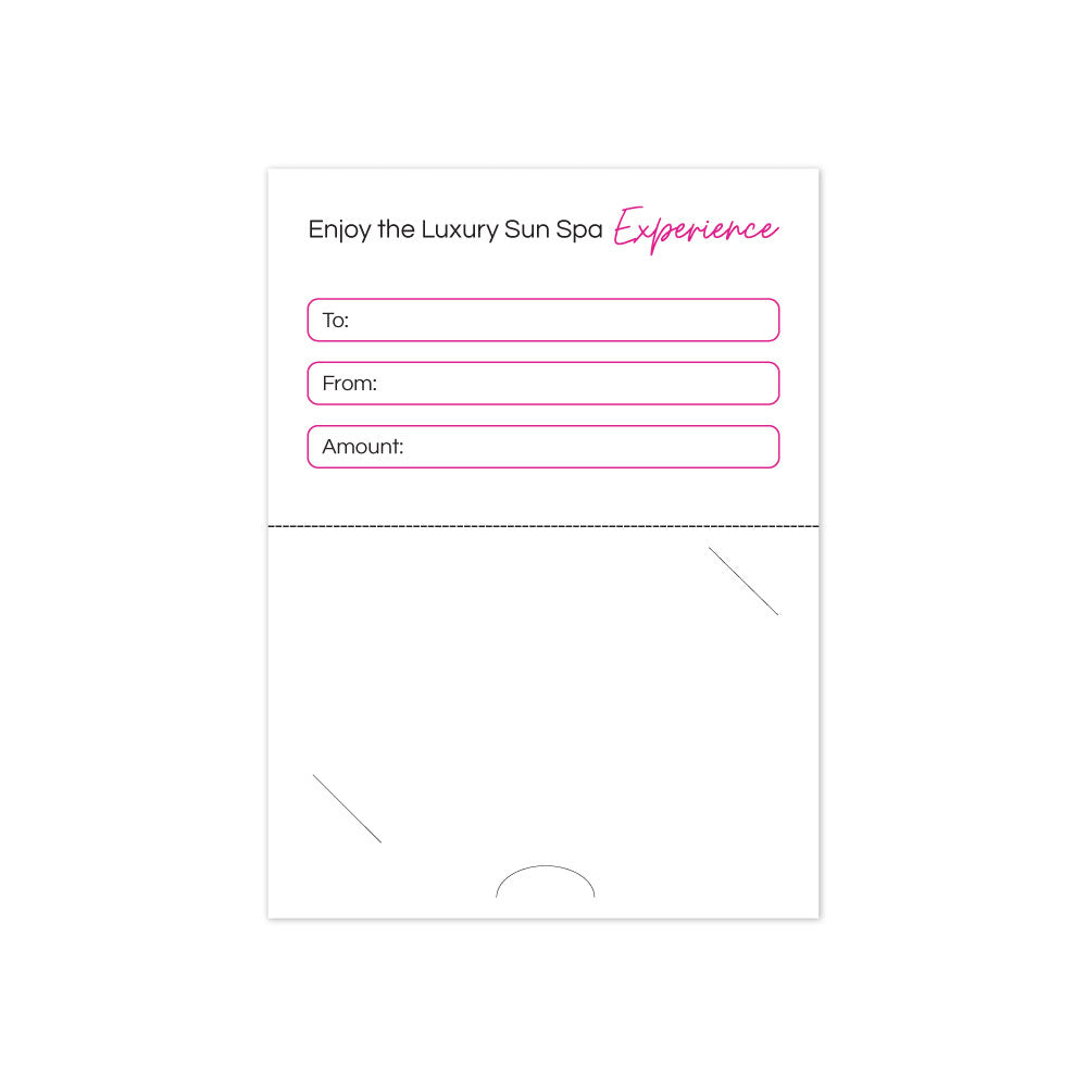 Glo Tanning Gift Card Holders