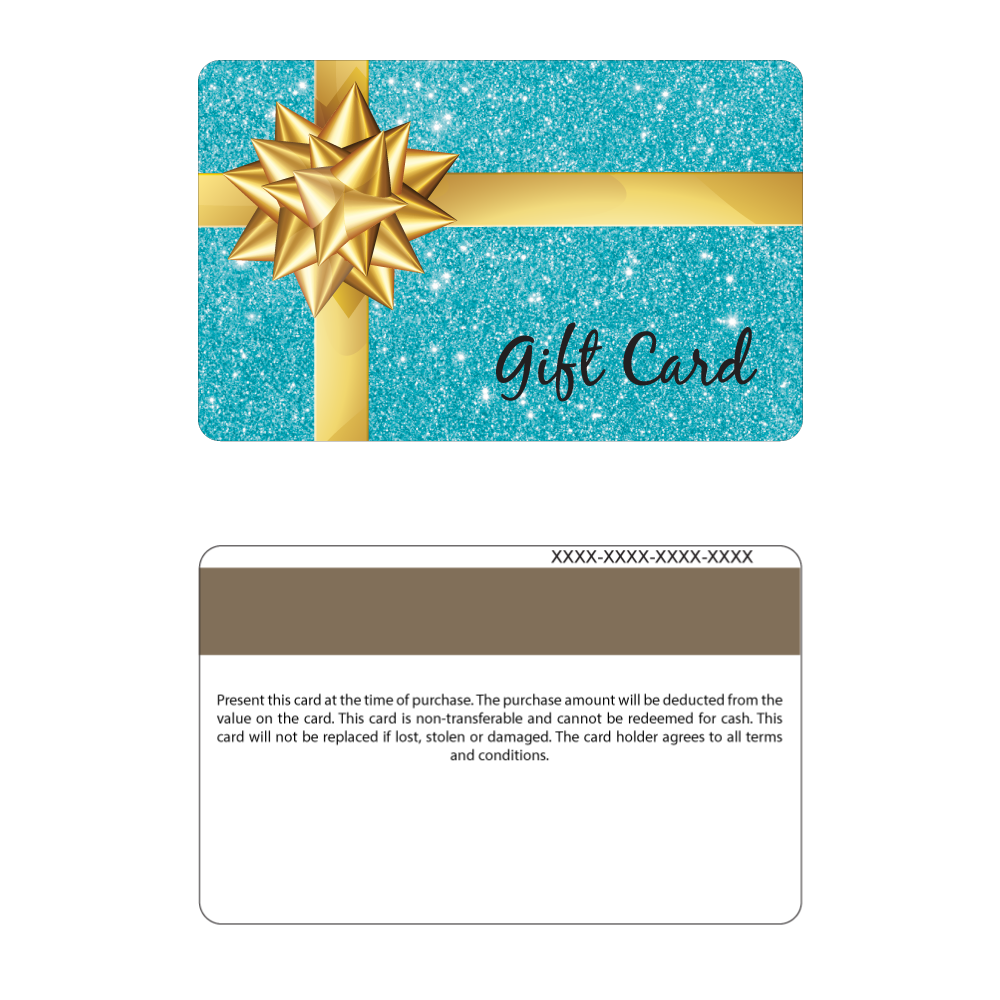 Gift Cards - Blue Sparkle