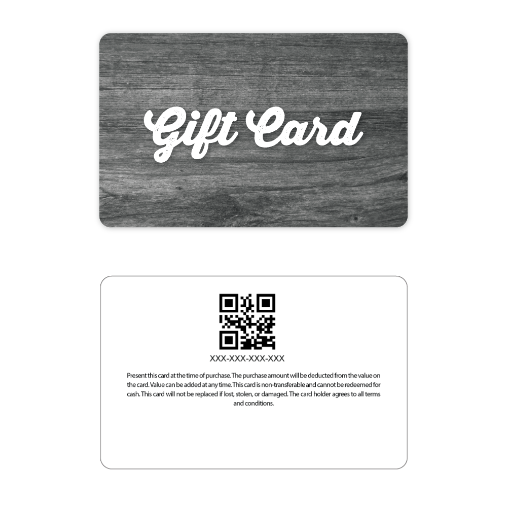 Gift Cards - Wood