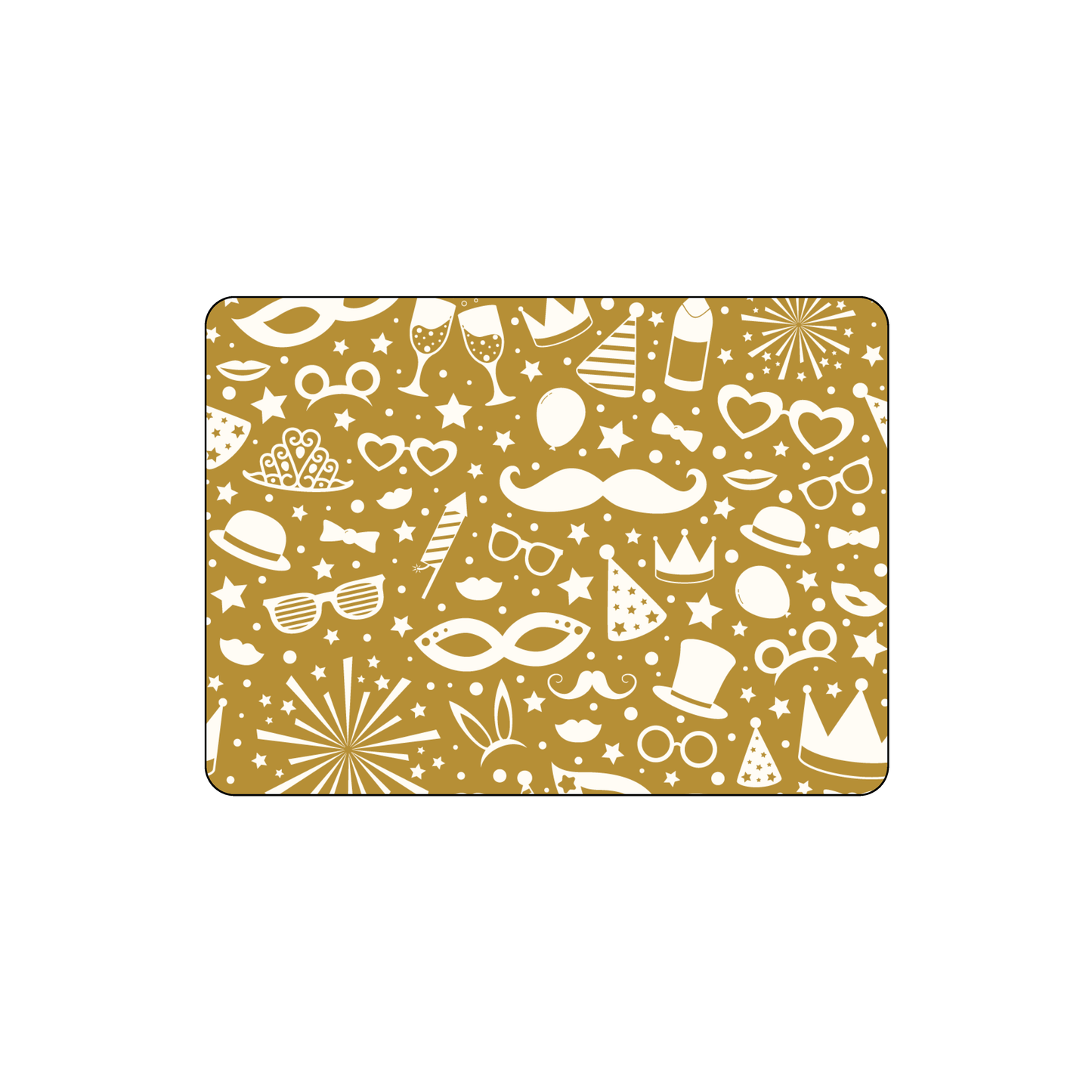 Custom Plastic 2.125" x 2.9134" Rounded Rectangle