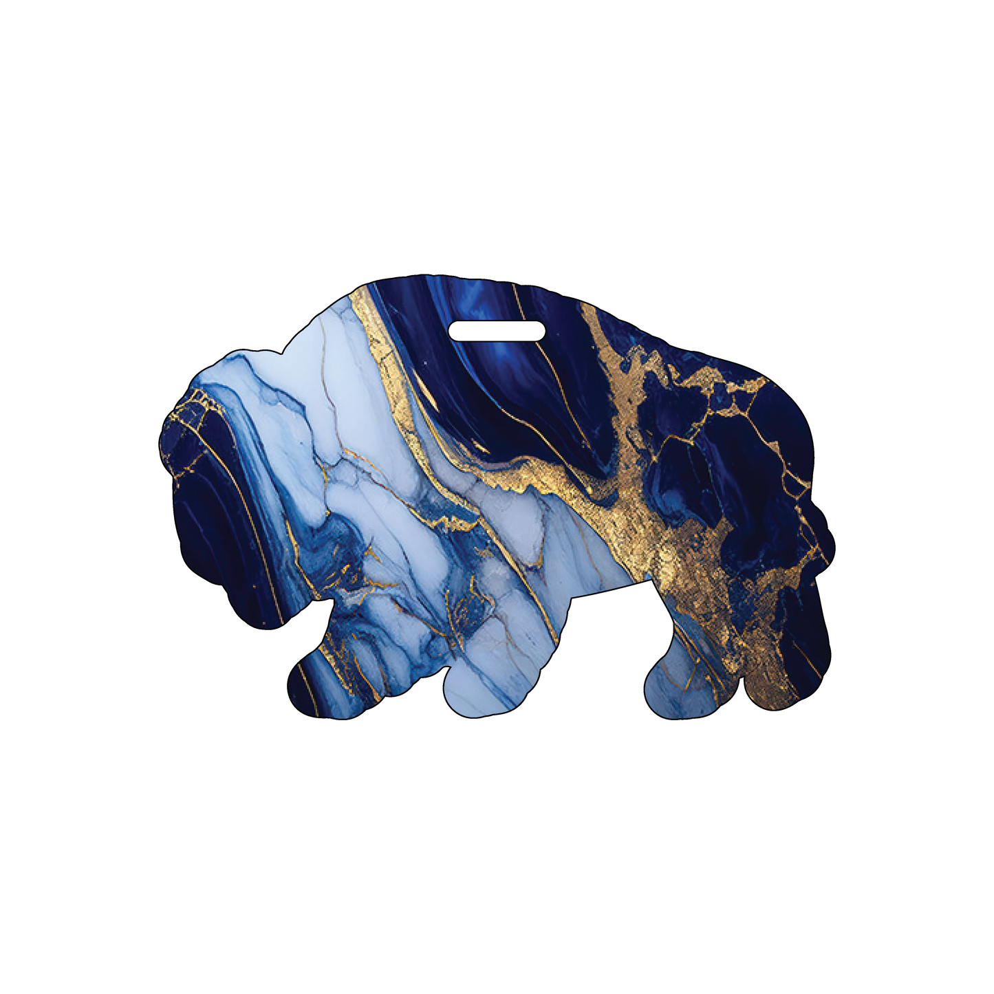Custom Plastic 2.5" x 3.8" Buffalo Shape