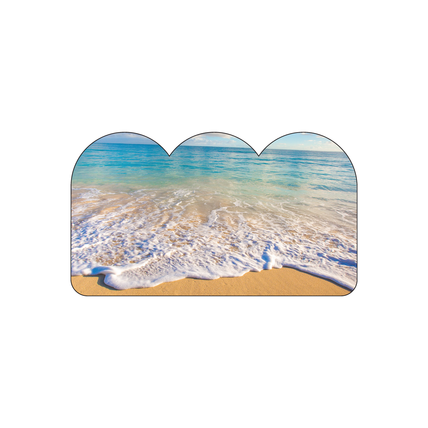 Custom Plastic 3.5" x 2" 3 Bump Shape Business Cards