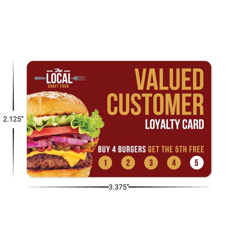 TableNeeds Fully Custom Punch Card