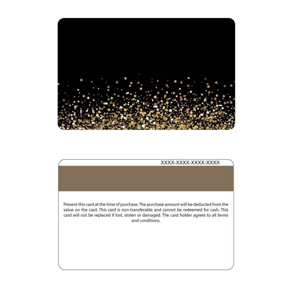 Your Logo - Black Glitter