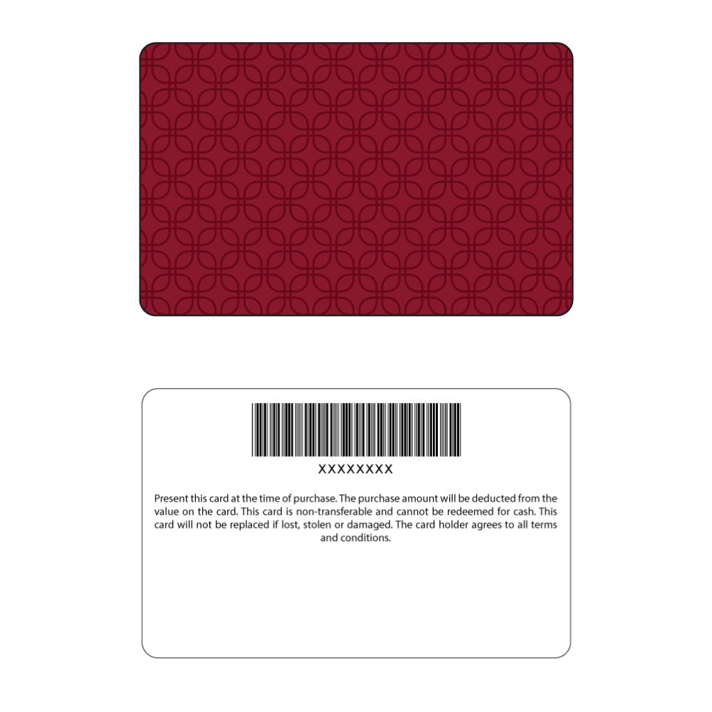 Your Logo Here Korona Gift Cards - Red Design