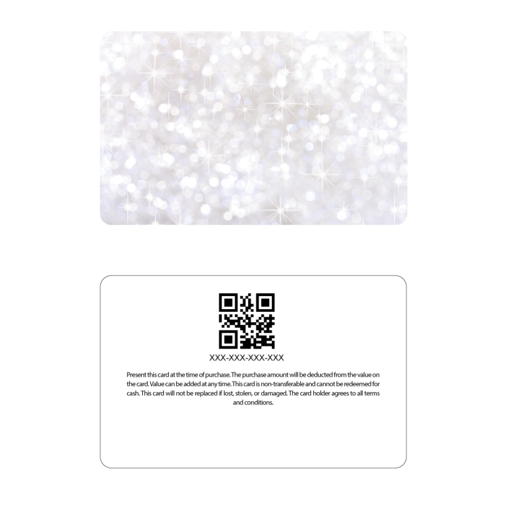 Your Logo - Silver Glitter