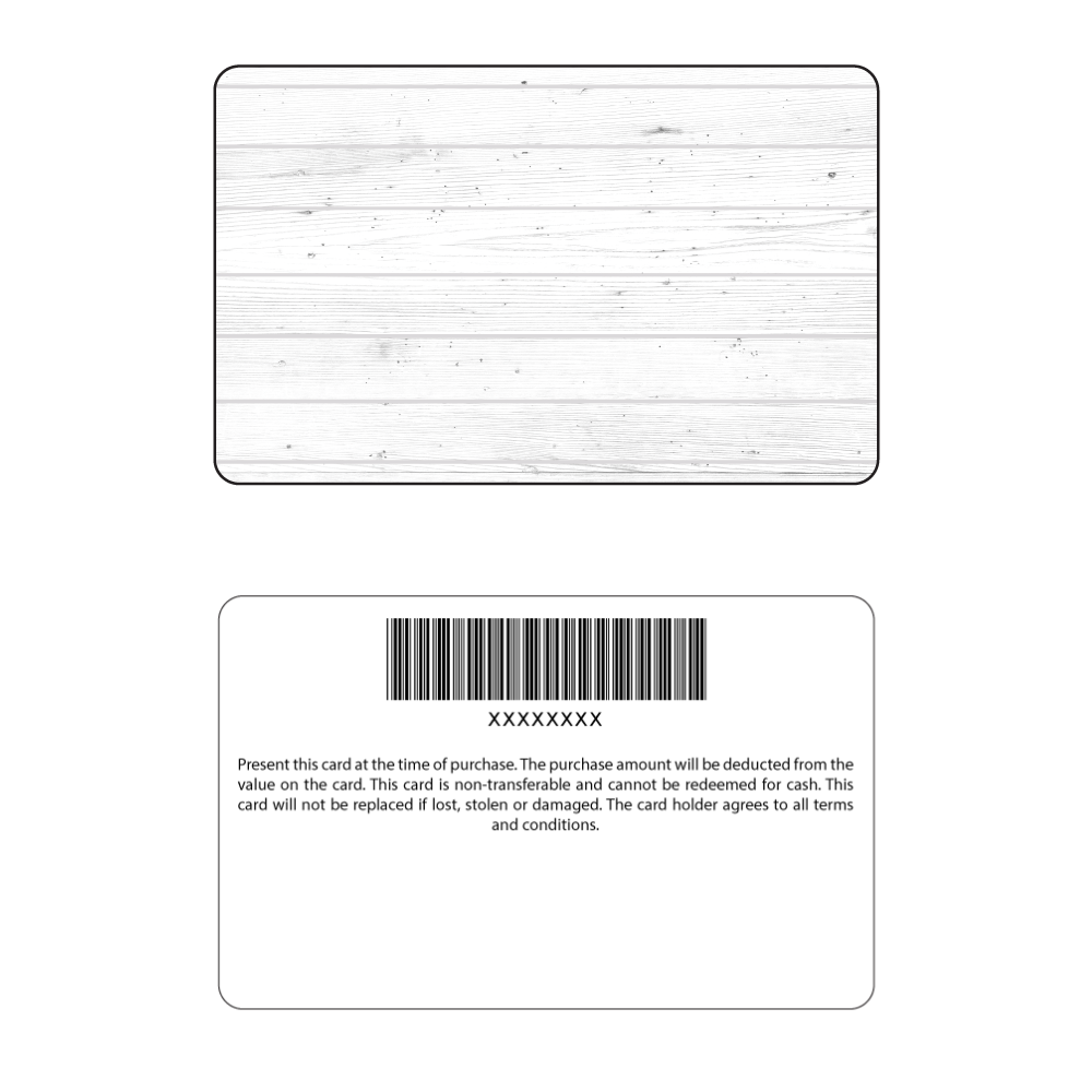 Your Logo Here Korona Gift Cards - Wood