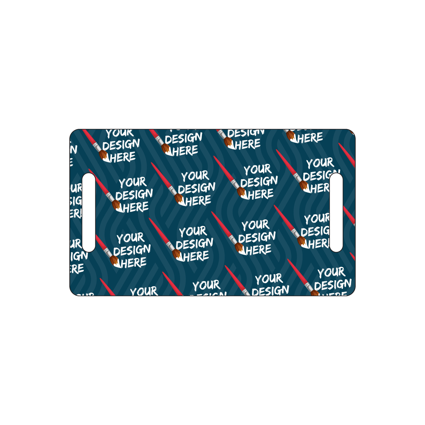 Custom Plastic 3.6" x 2.1" Two Large Slot Luggage Tags