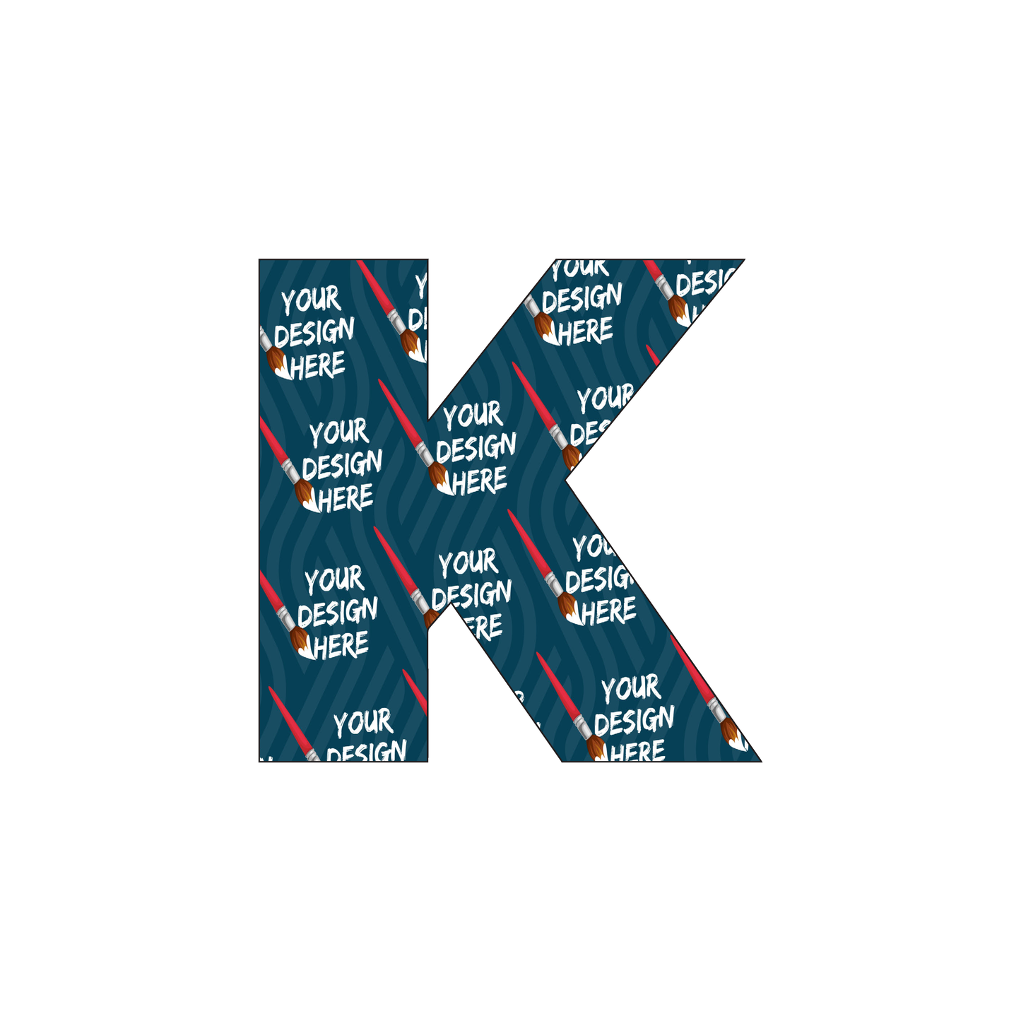 Custom Plastic 2.75" x 2.75" K Shape Cards