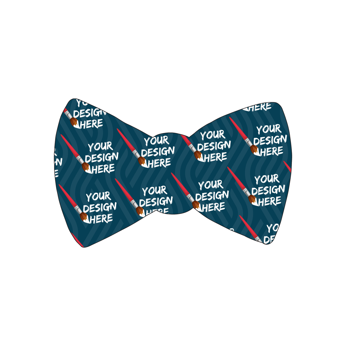Custom Plastic 4" x 2.5" Bow Tie Shape Cards