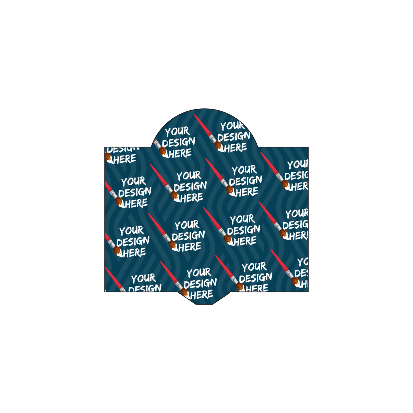 Custom Plastic 2.5" x 2.4" Lightbulb Banner Cards