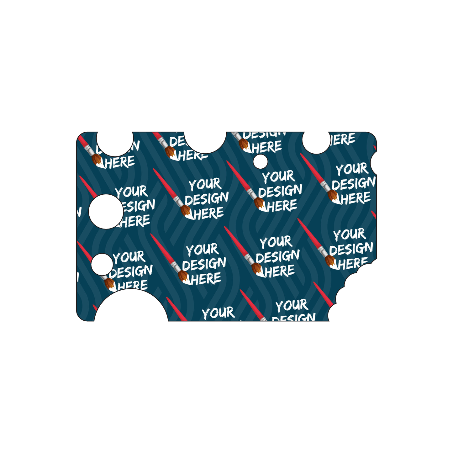 Custom Plastic 3.375" x 2.125" Swiss Cheese Cards