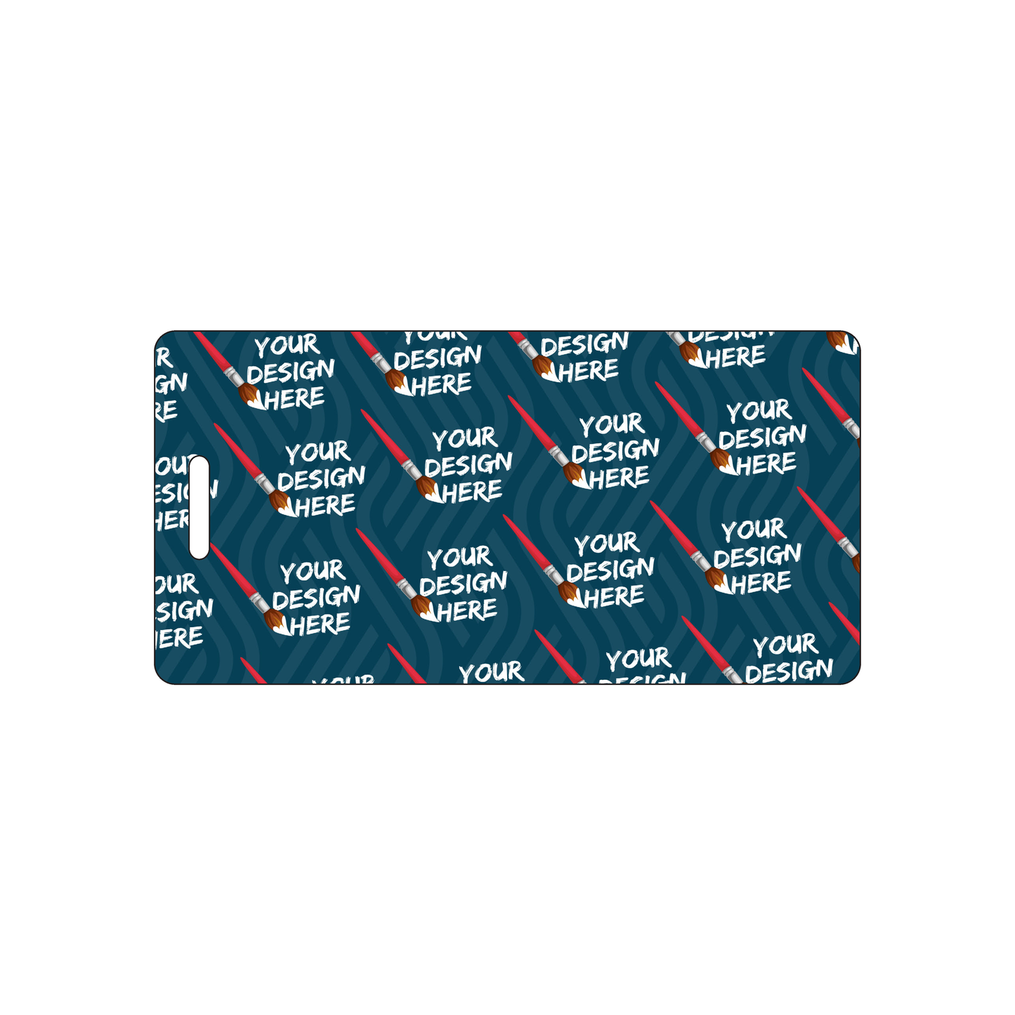 Custom Plastic 4.25" x 2.125" Luggage Tags with Slot