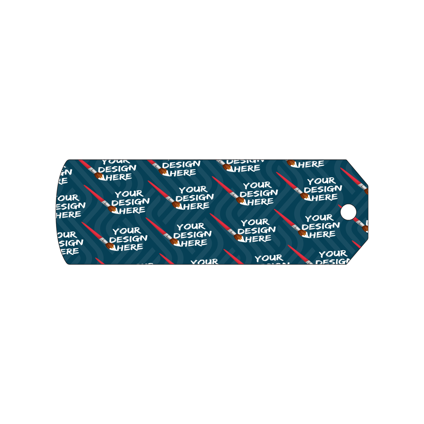 Custom Plastic 2.01" x 6" Long Tags