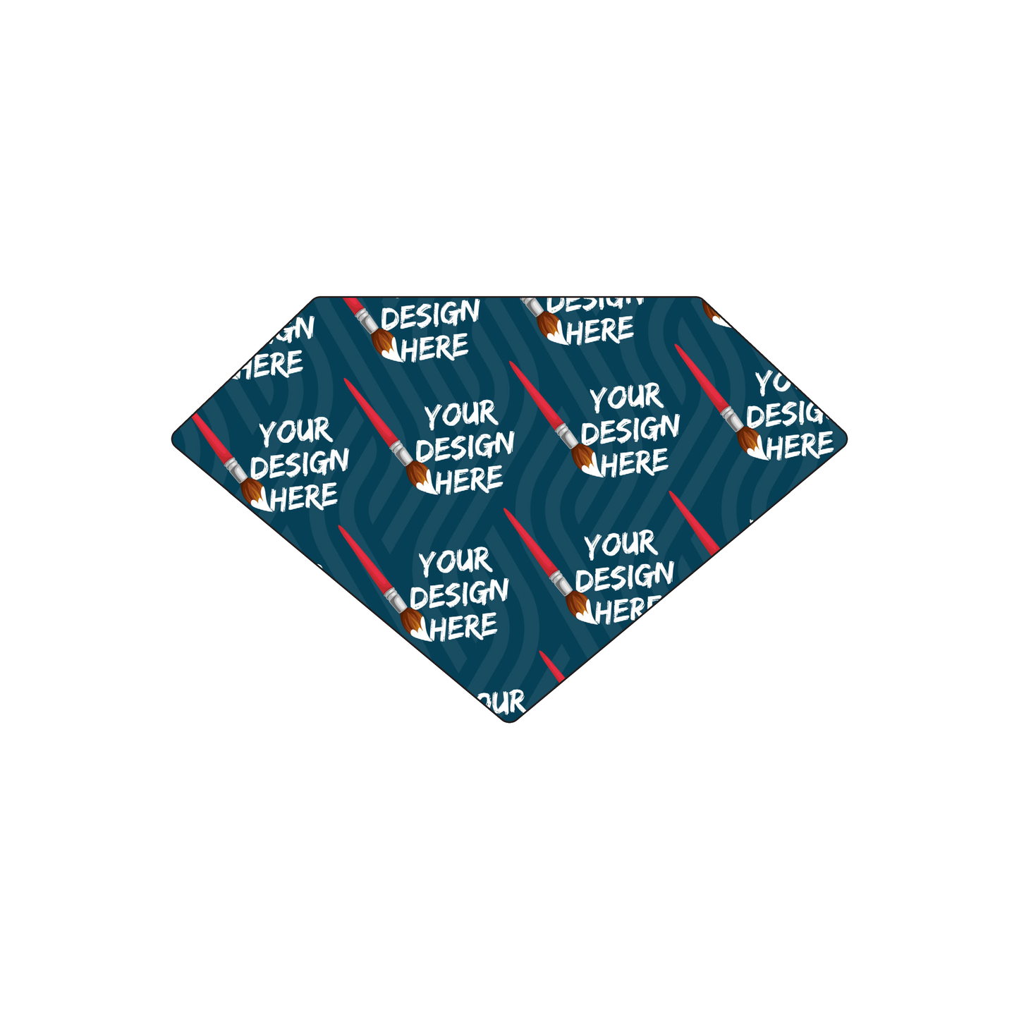 Custom Plastic 3.375" x 2.125" Diamond Shape Cards