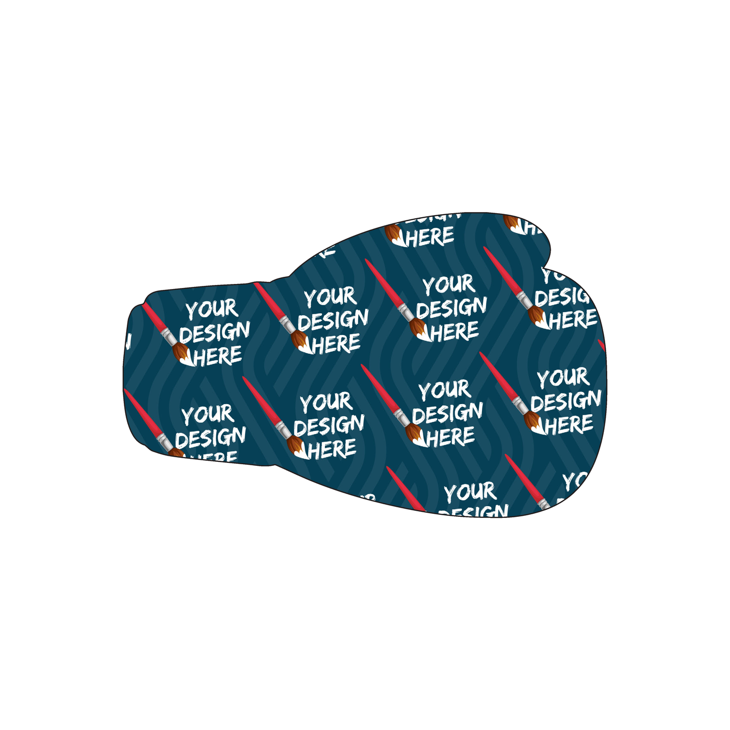 Custom Plastic 3.375" x 2.125" Boxing Glove Cards