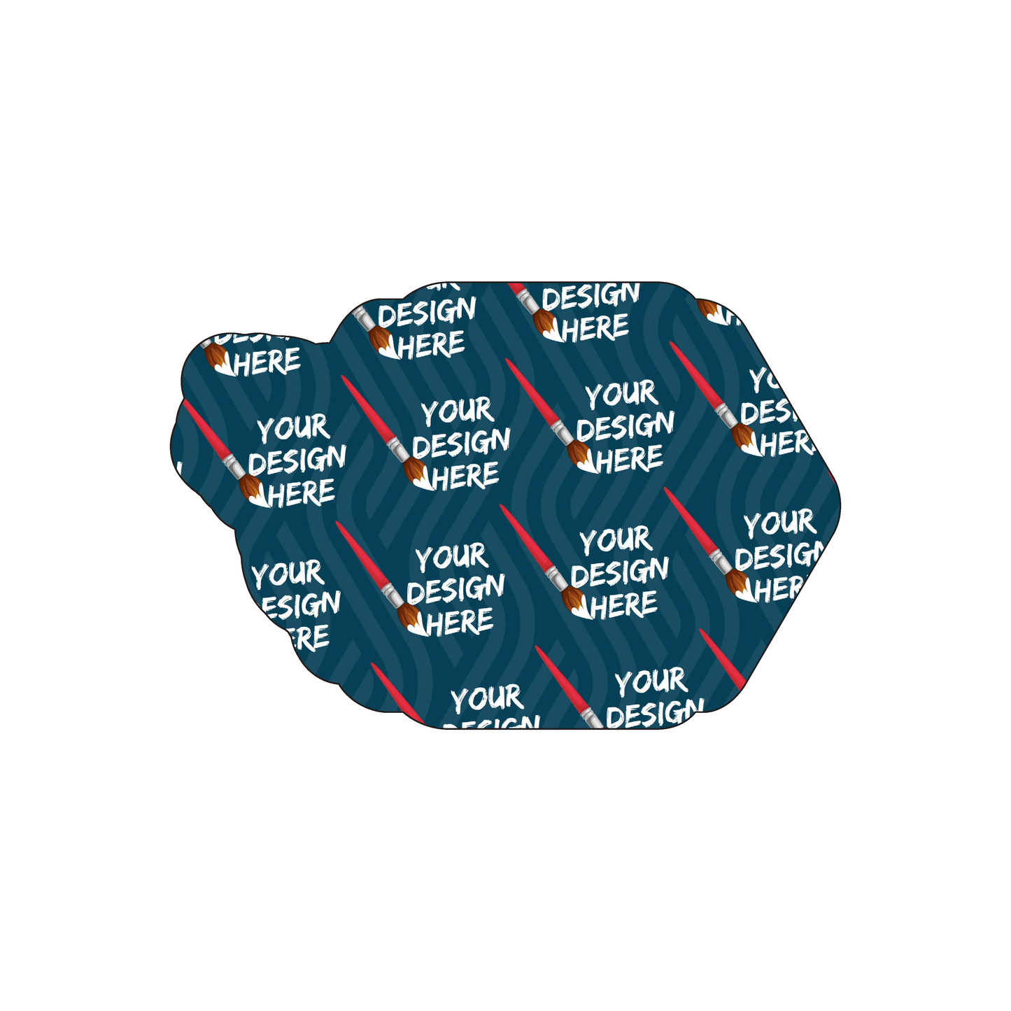 Custom Plastic 3.375" x 2.25" Unique Shape Cards