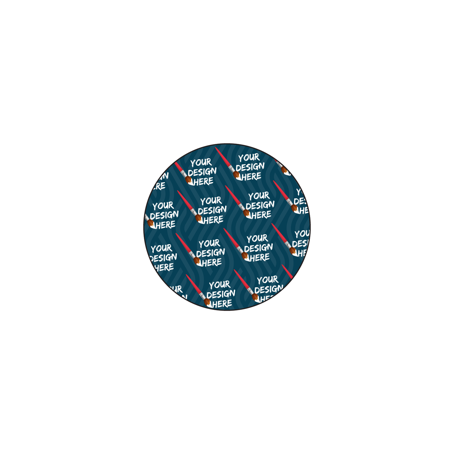 Custom Plastic 1.2" Small Circle Cards