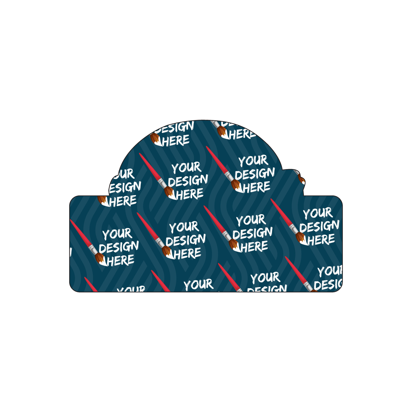 Custom Plastic 3.375" x 2.125" Capital Shape Cards