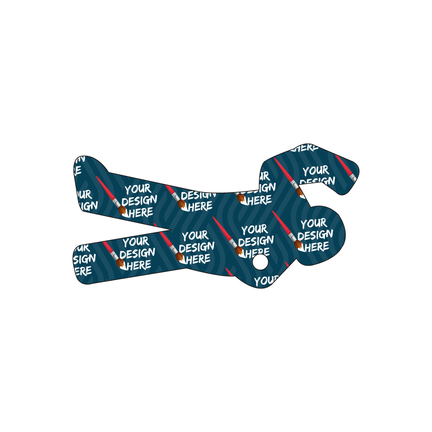 Custom Plastic 1.7" x 3.37" Figure Shape Cards