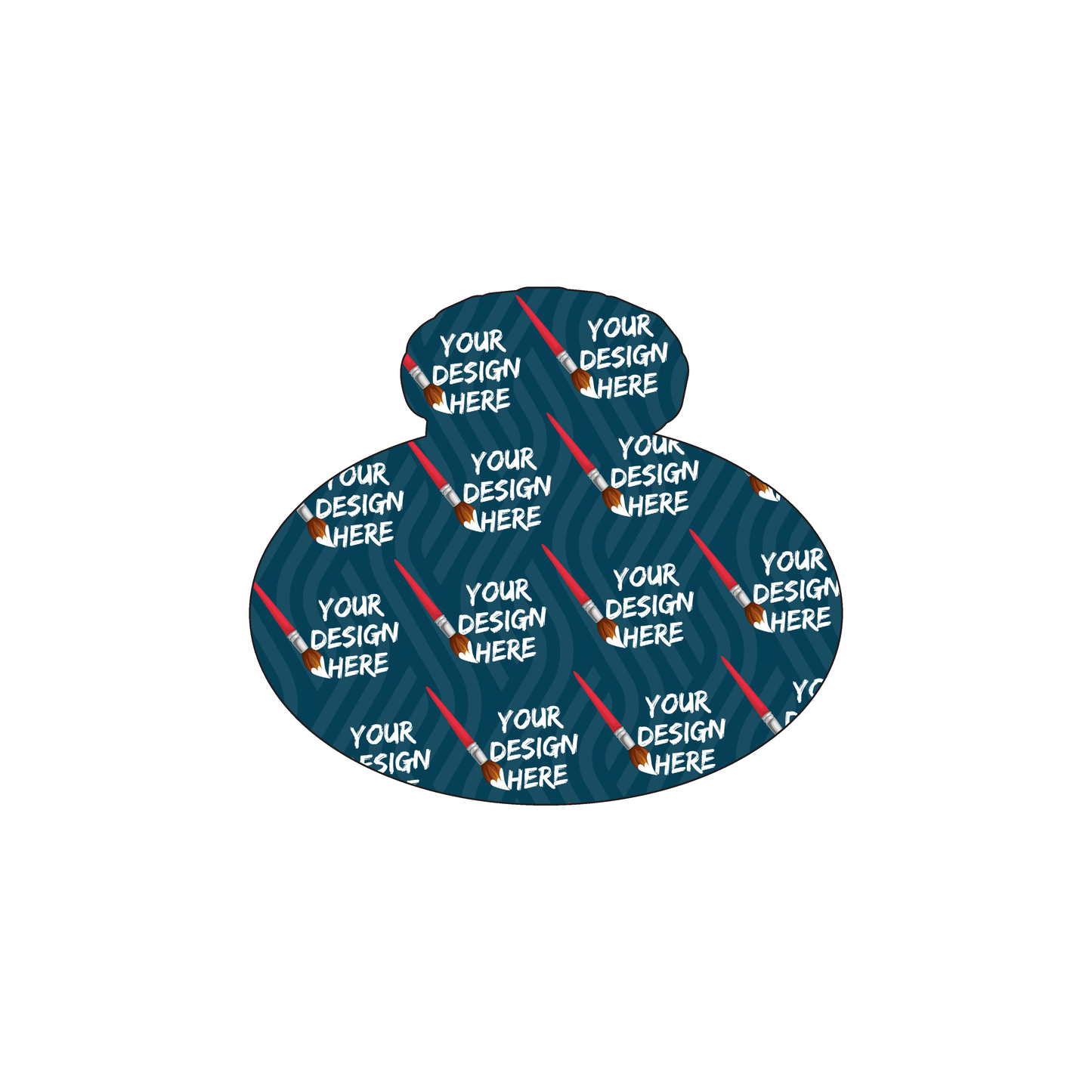Custom Plastic 2.75" x 2.4" Sprinkler Shape Cards