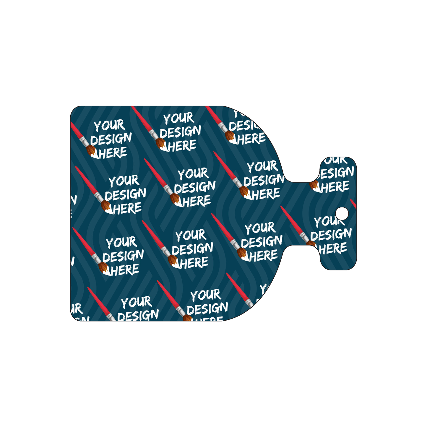 Custom Plastic 4" x 3" Bottle Shape Tags