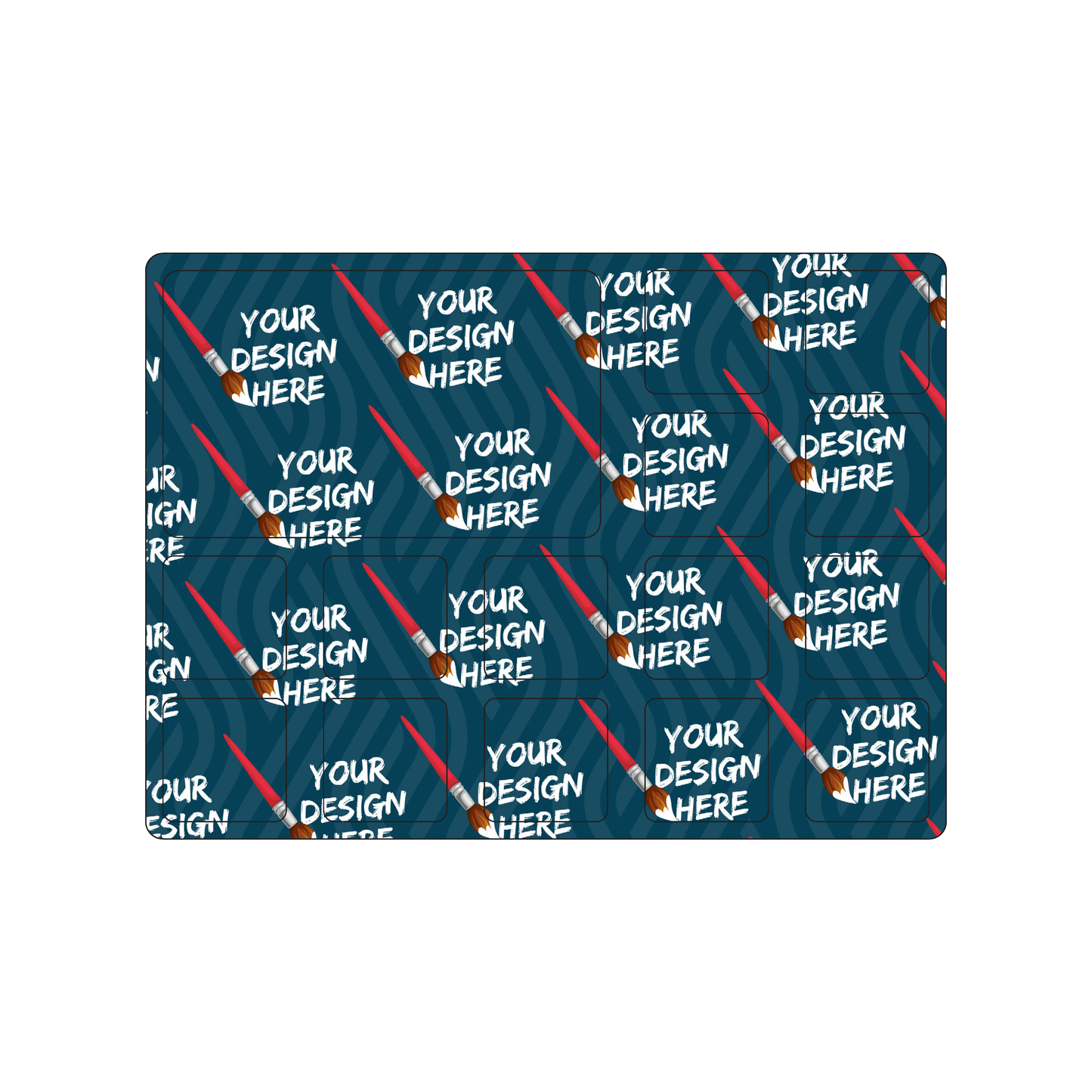 Custom Plastic Punch-Out Card and 14 Tab Sheet