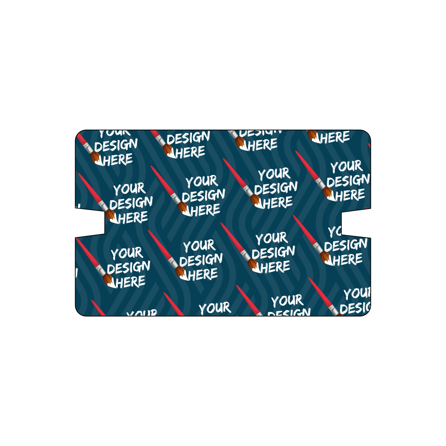 Custom Plastic 3.375" x 2.125" Cards with Two Notches