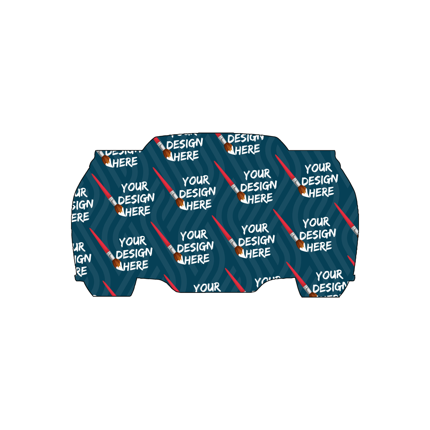 Custom Plastic 3.5" x 2" Car Front View Cards