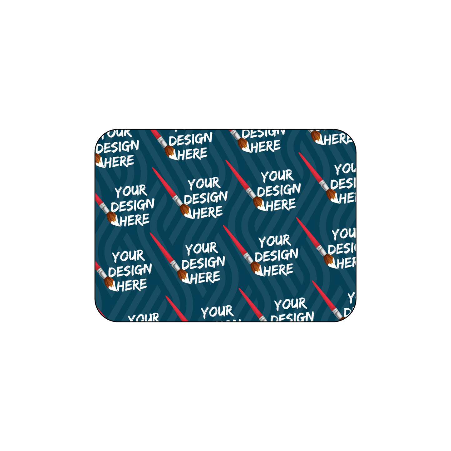 Custom Plastic 2.375" x 1.75" Rounded Rectangle Cards
