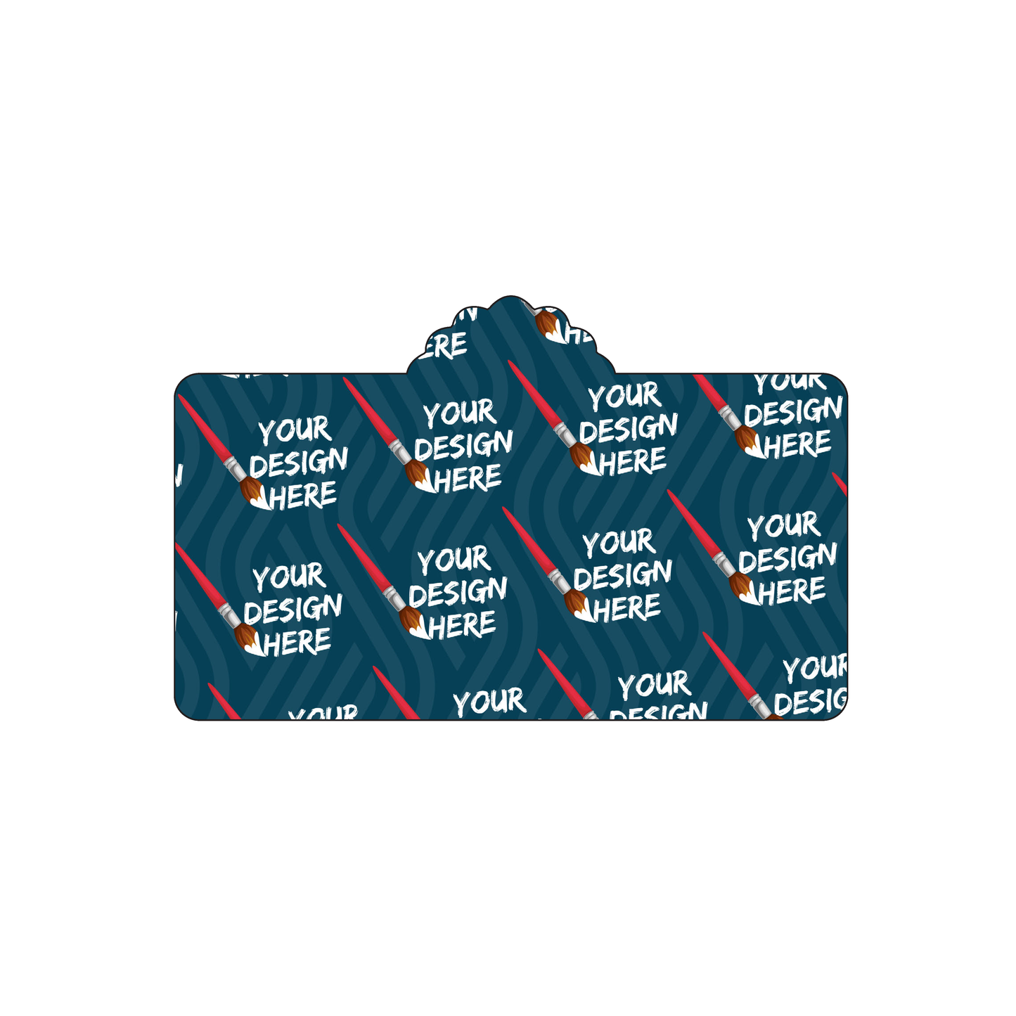 Custom Plastic 3.375" x 2.125" Shell Top Cards