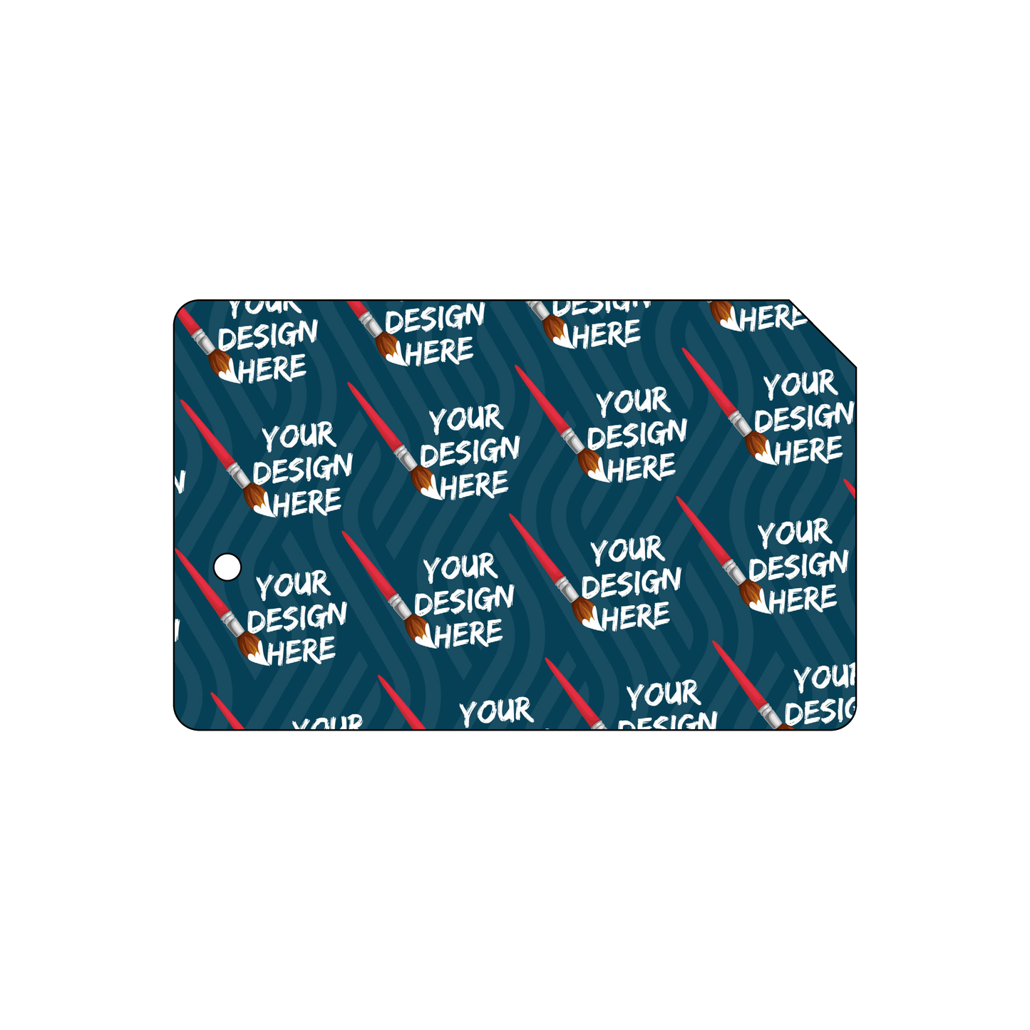 Custom Plastic 3.375" x 2.125" with Small Hole and Cut Corner Cards