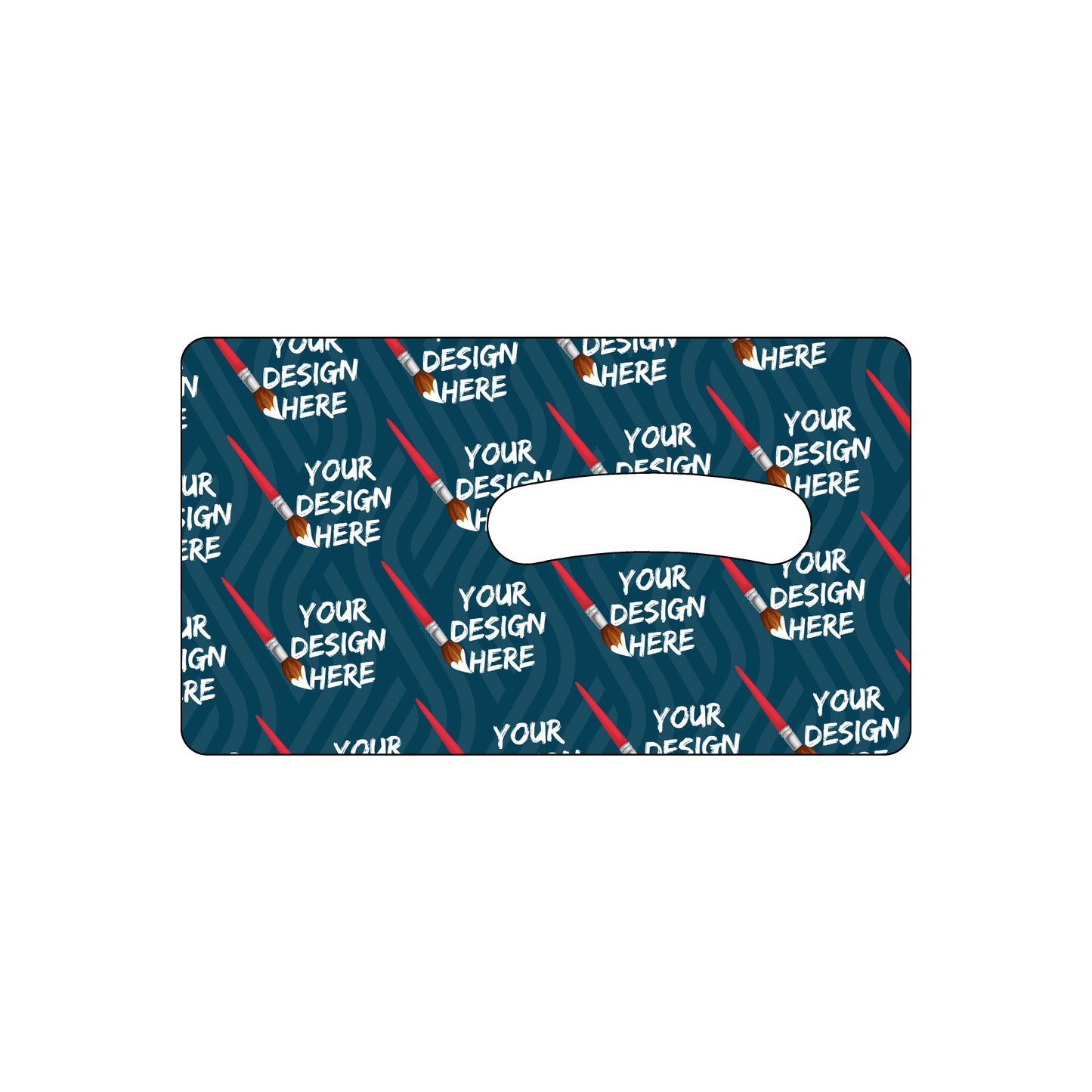 Custom Plastic 3.5" x 2" Cards with Rounded Punch-Out