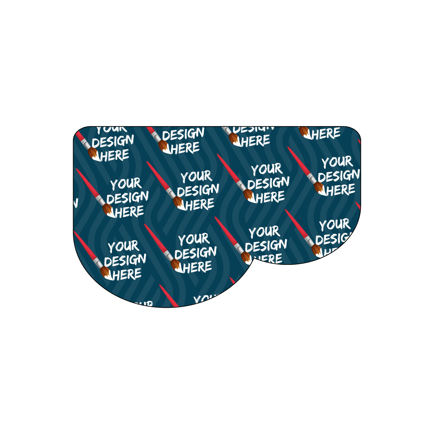 Custom Plastic 3.375" x 2.125" B Shape Cards