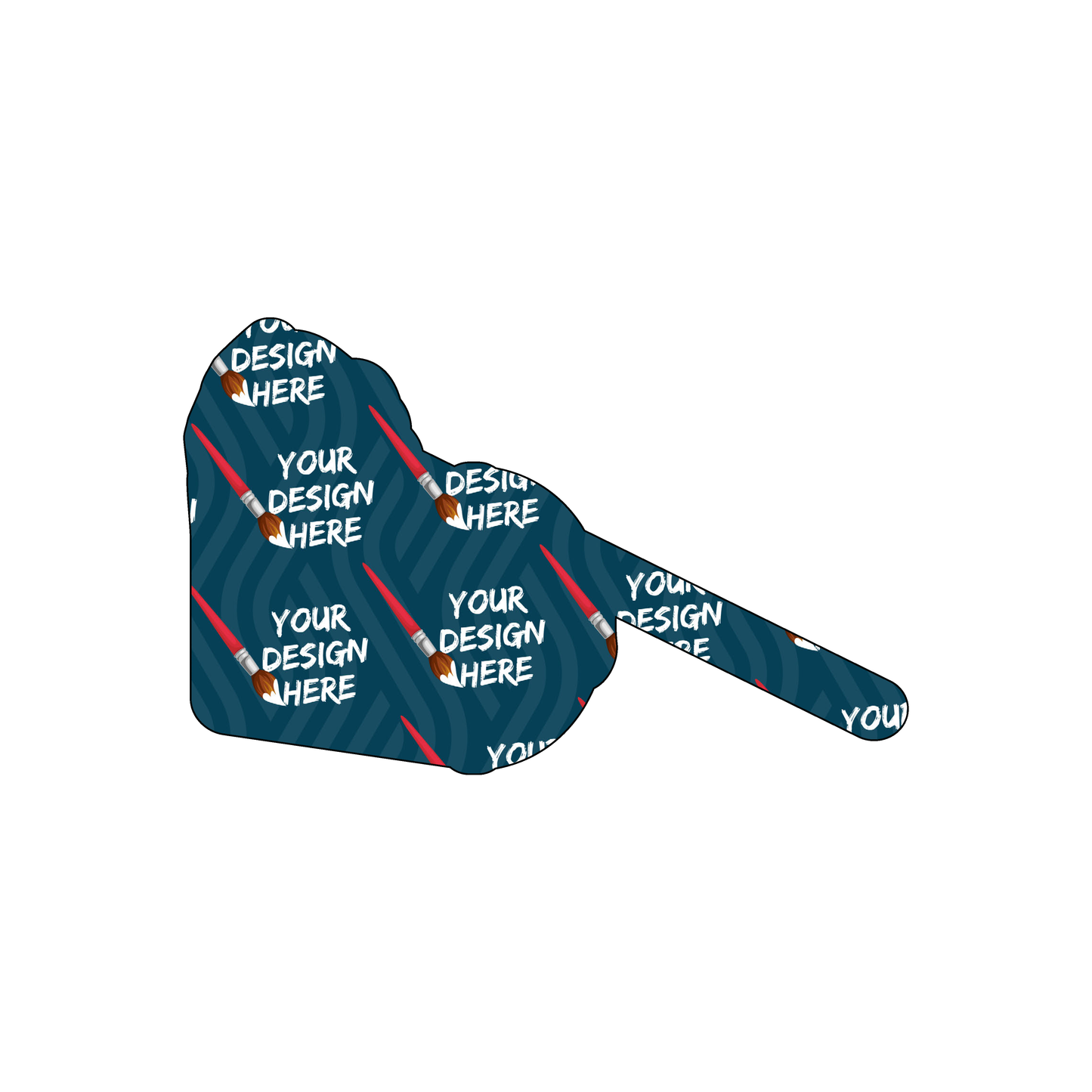Custom Plastic 3.375" x 2.125" Mop & Bucket Cards