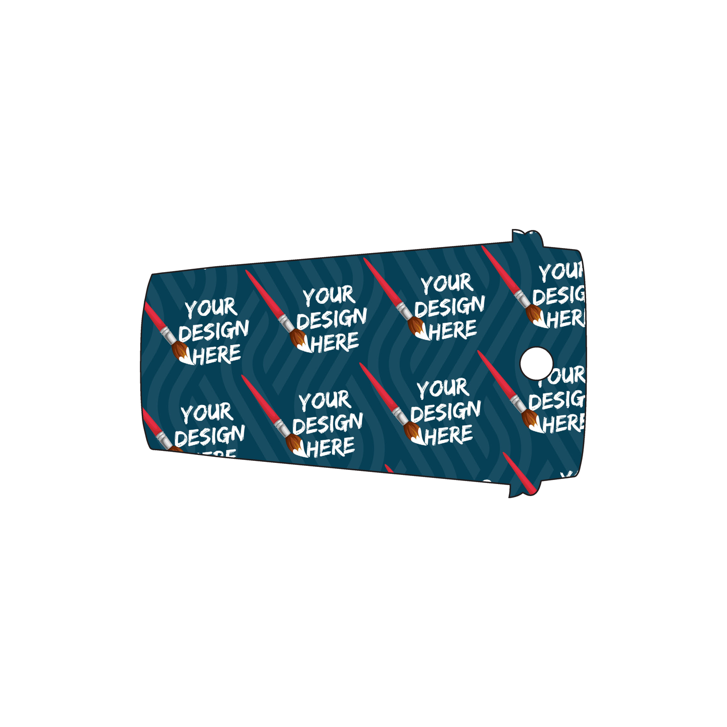 Custom Plastic 2.5" x 1.5" Coffee Cup Shape Key Tags