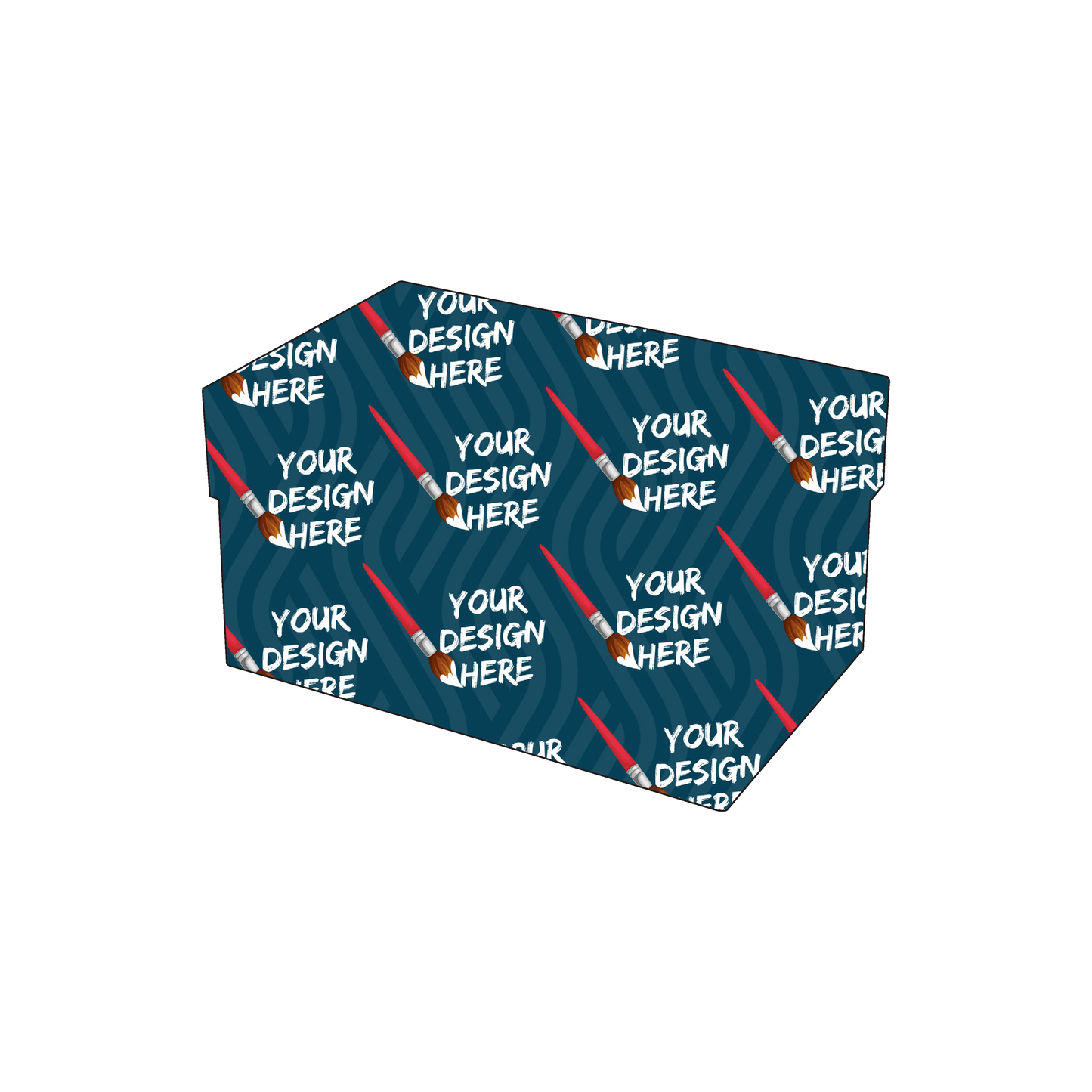 Custom Plastic 3.375" x 2.6" Box Shape Cards