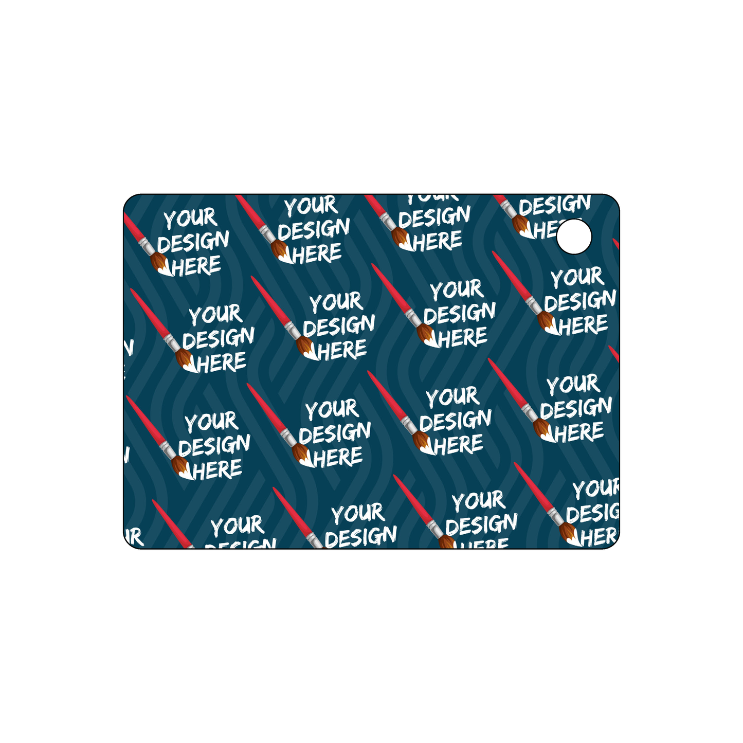 Custom Plastic 3.5" x 2.5" Cards with Hole