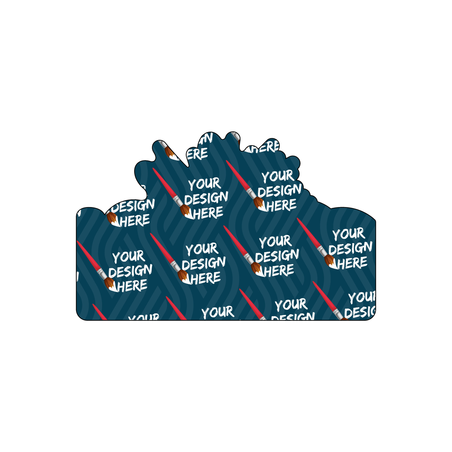 Custom Plastic 3.375" x 2.125" Explosion Shape Cards