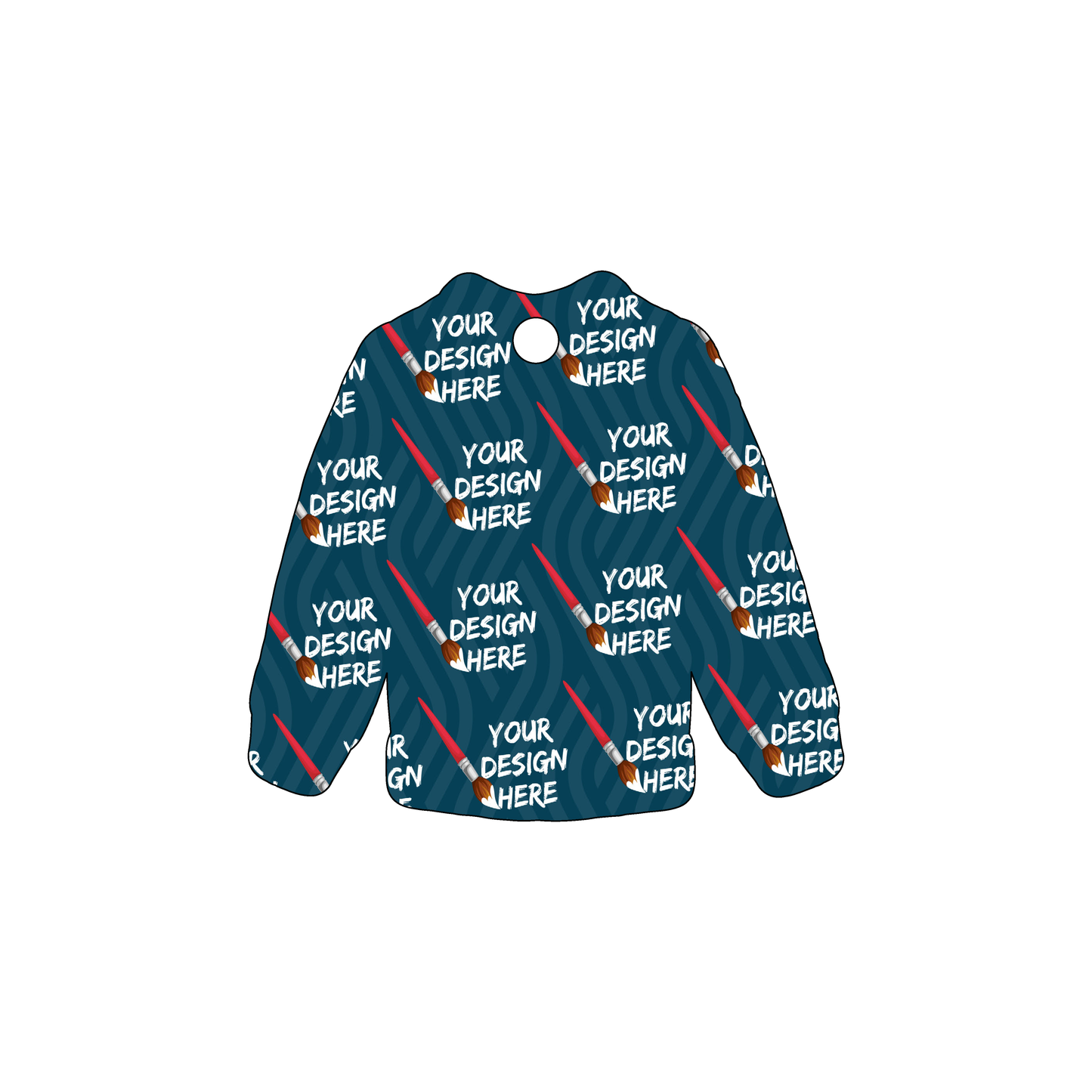 Custom Plastic 3.25" x 3" Sweater Shape Tags