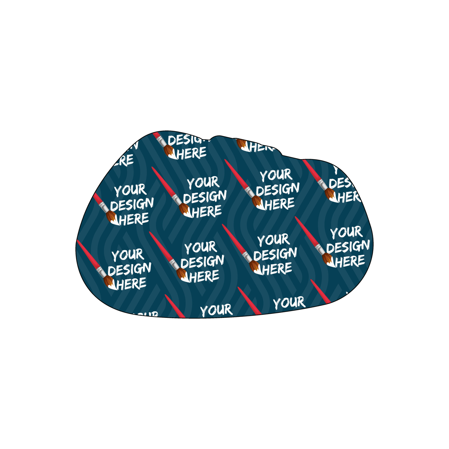 Custom Plastic 3.375" x 2.125" Carabiner Shape Cards