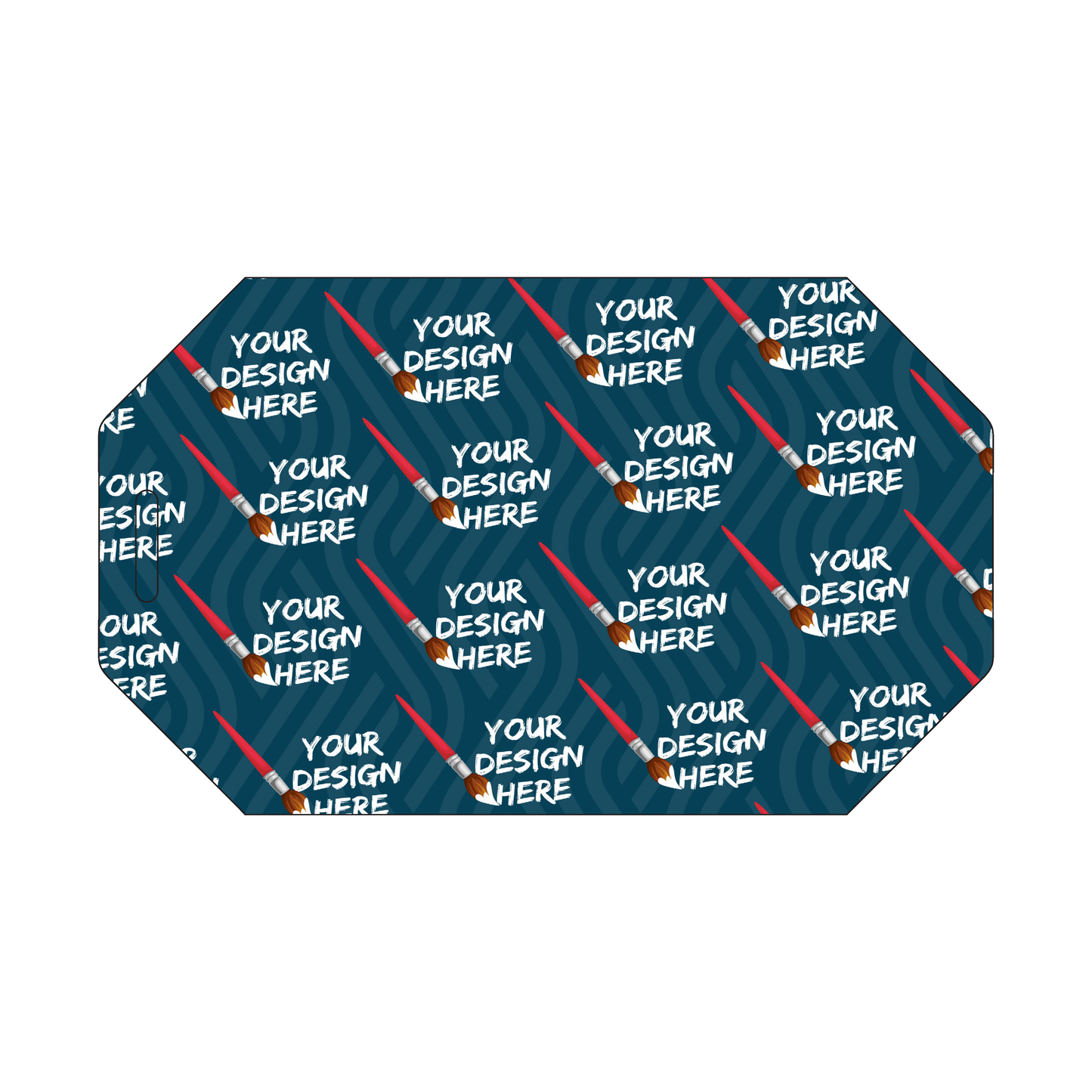 Custom Plastic 3" x 5" Large Octagonal Cards