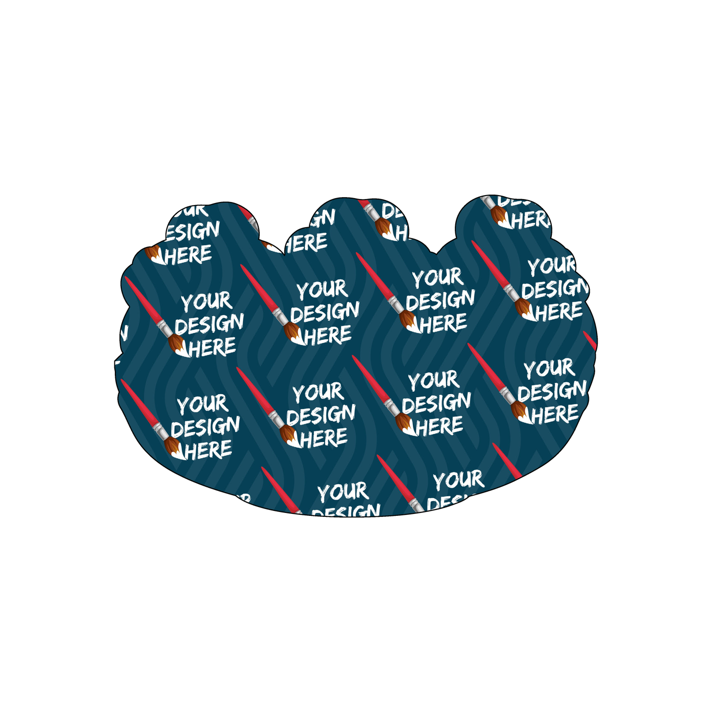 Custom Plastic 3.75" x 2.5" Banana Split Shape Cards